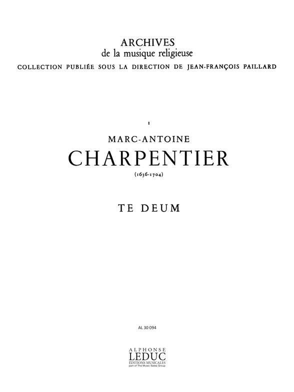 Te Deum Soli-Choeur - Satb